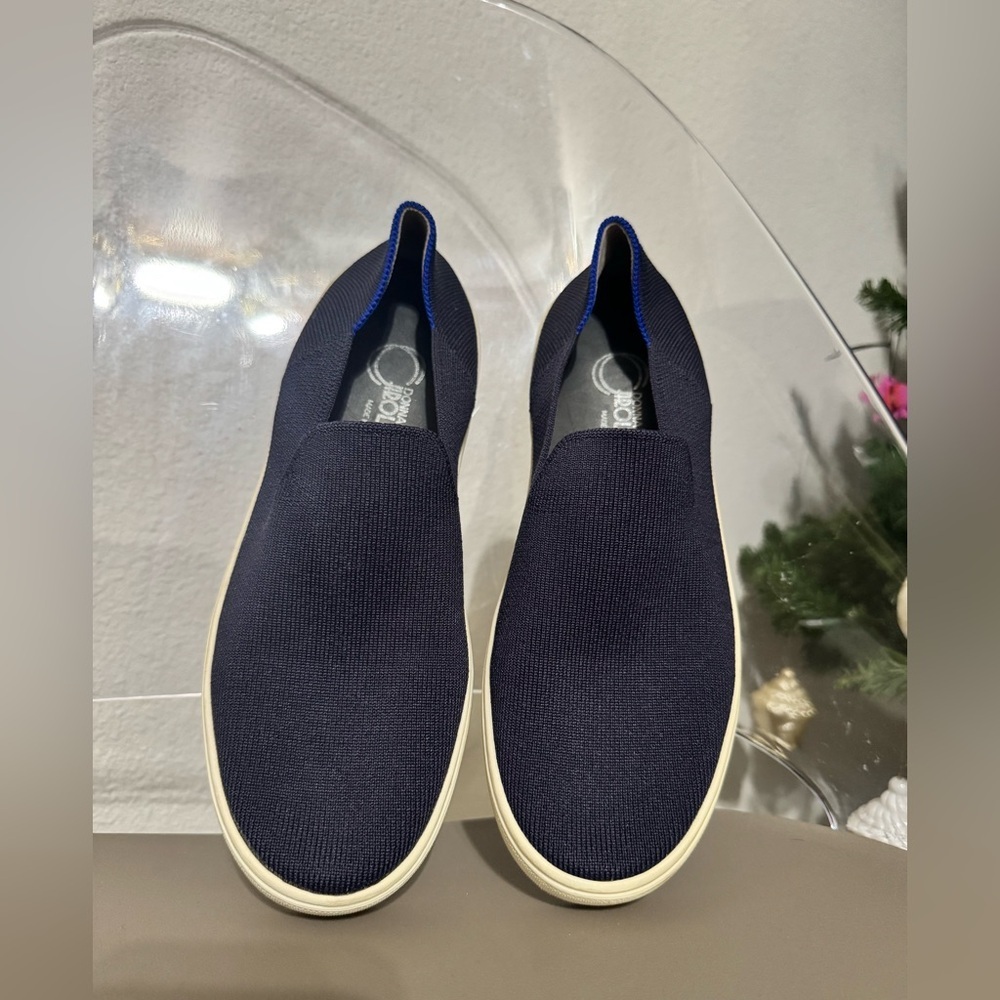 Rothy's The Original Slip On Sneaker in navy blue - Picture 2 of 7